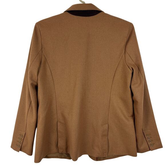 Eddie Bauer Blazer 18 Tall wool blend Preppy Academia Quiet Luxury NEW - Picture 5 of 10